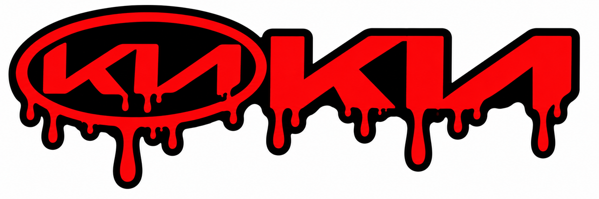 Sticker Logo Automotriz Drip