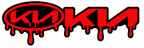 Sticker Logo Automotriz Drip